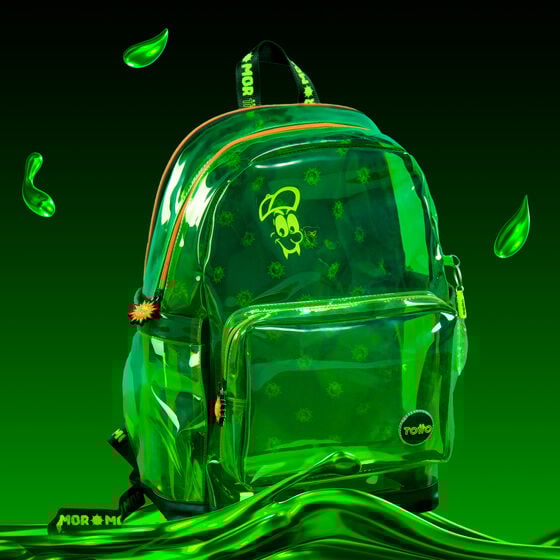 Mochila Transparente Totto Ferxxo Verde image number 1